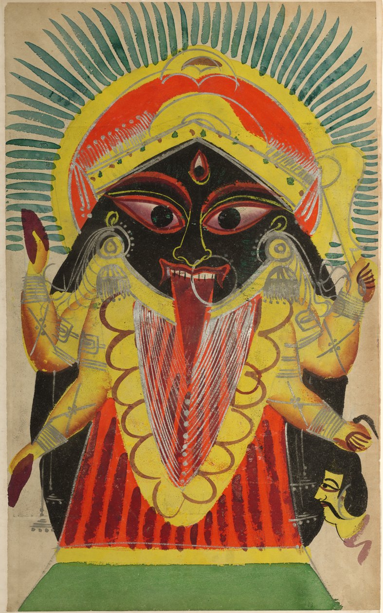 देवी काली, 1800s। द्वारा अज्ञात