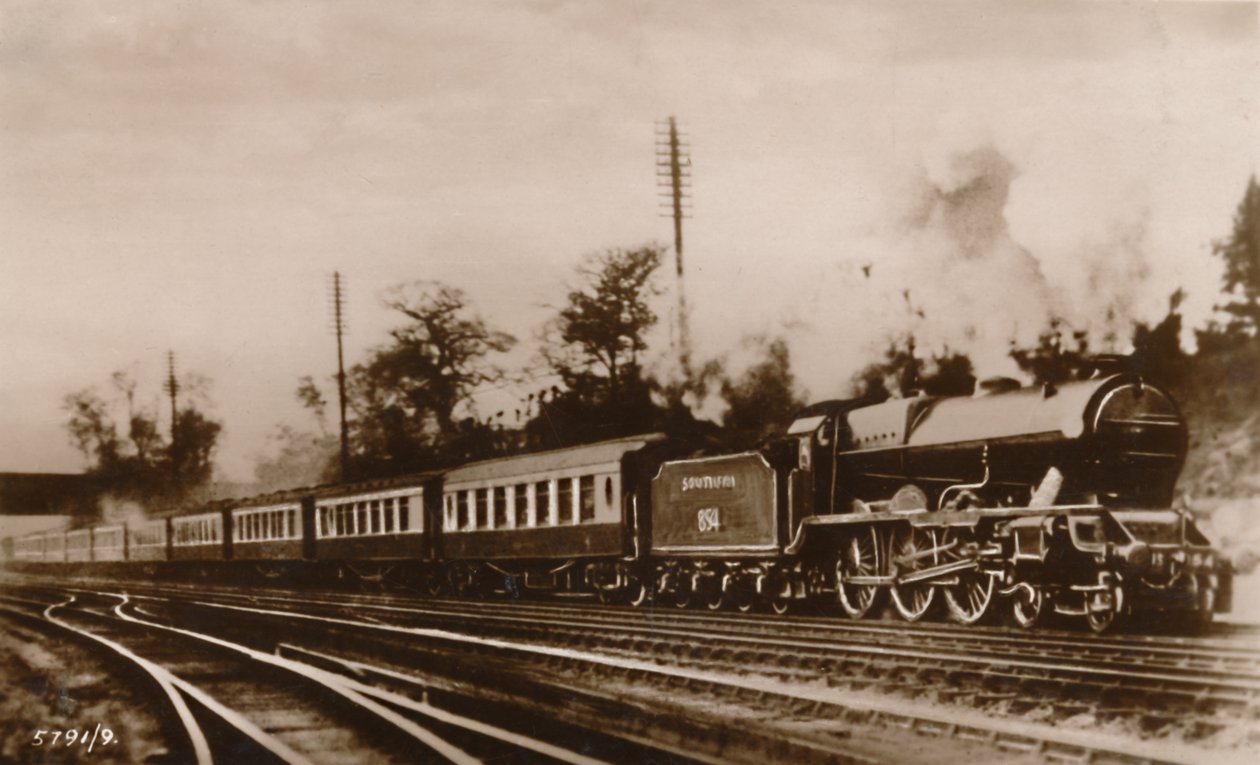 द गोल्डन एरो सर्विस, सदर्न रेलवे, c1930। द्वारा अज्ञात