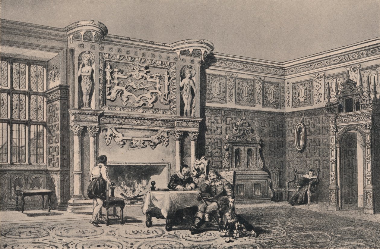 द ग्रेट चैंबर, मोंटैक्यूट, समरसेट, 1915। द्वारा अज्ञात