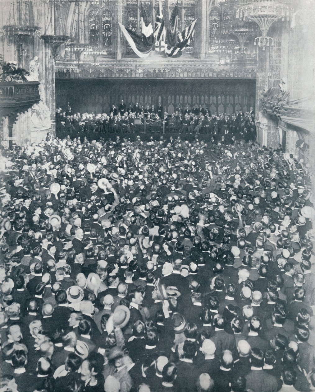 लंदन गिल्डहॉल, 1914 में ग्रेट रिक्रूटिंग मीटिंग द्वारा अज्ञात