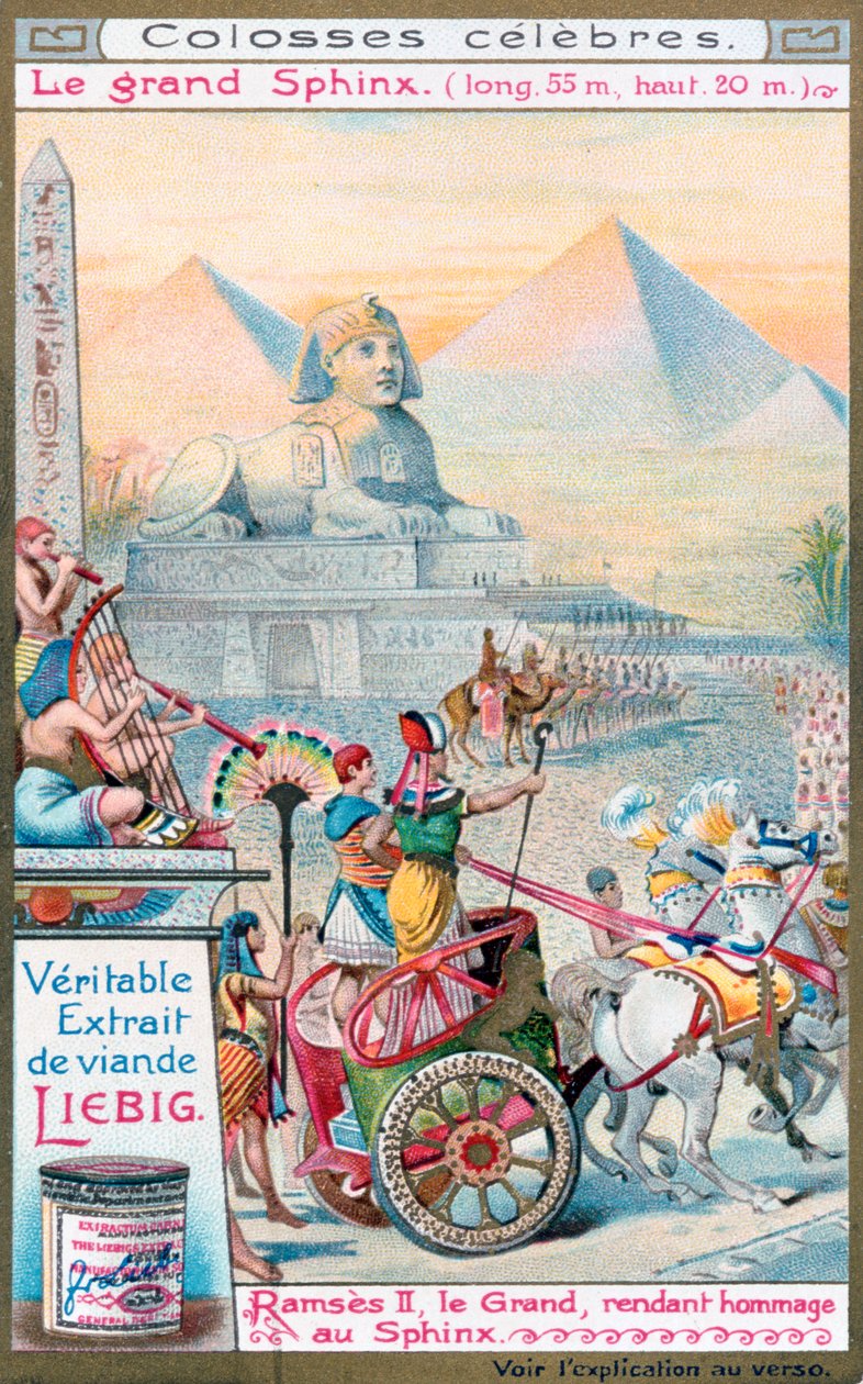 गीज़ा, मिस्र का महान स्फिंक्स, c1890-1910 द्वारा अज्ञात