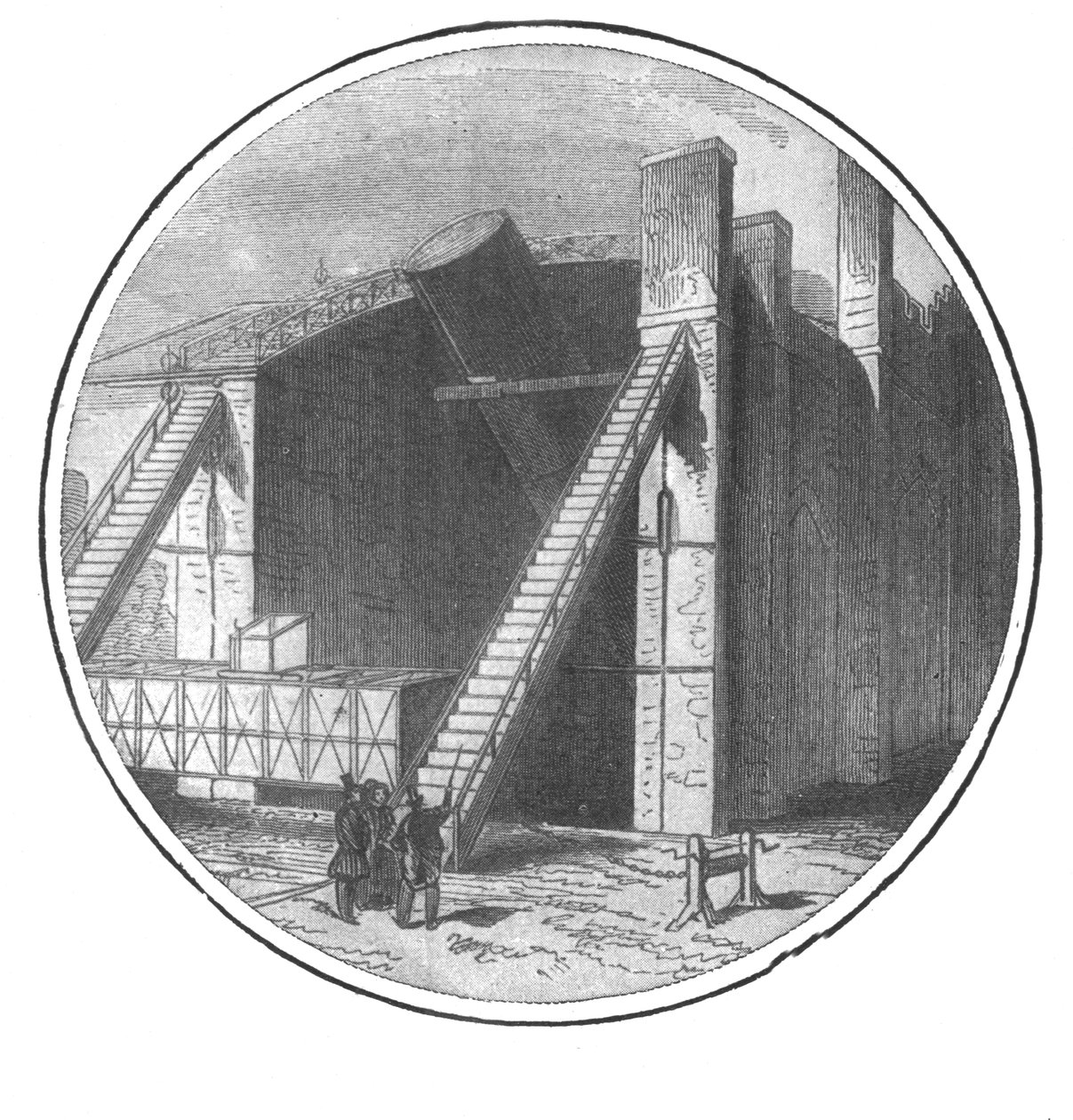 1828-1845, 1901 में लॉर्ड रोज़से द्वारा निर्मित द ग्रेट टेलीस्कोप। द्वारा अज्ञात