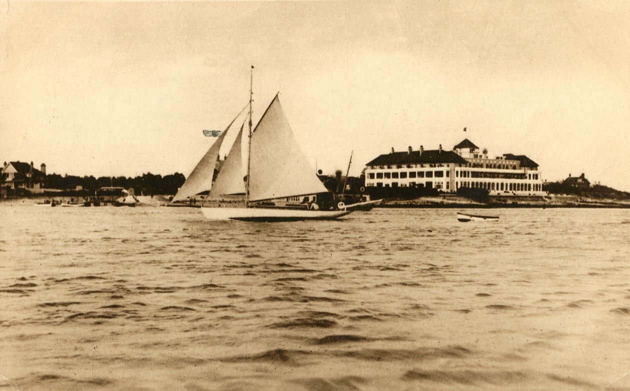 द हेवन होटल, सैंडबैंक, बॉर्नमाउथ, 1929। द्वारा अज्ञात