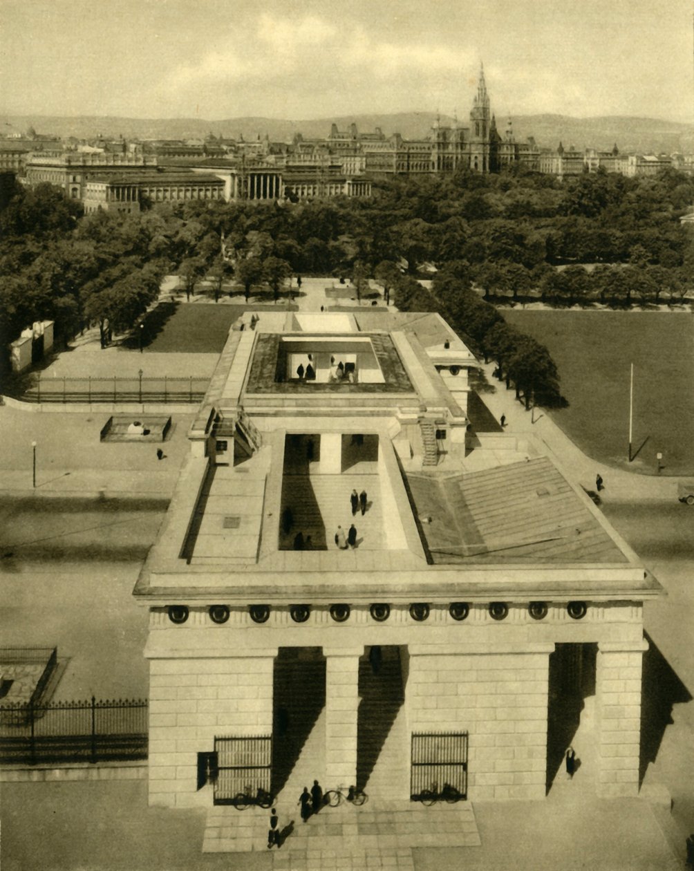 हीरोज स्मारक, वियना, ऑस्ट्रिया, c1935। द्वारा अज्ञात
