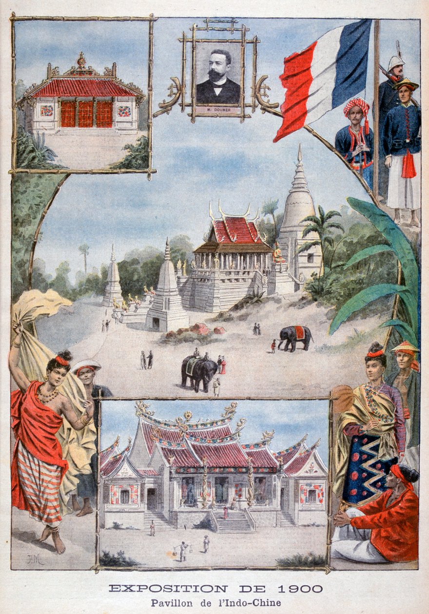 1900, पेरिस, 1900 की सार्वभौमिक प्रदर्शनी में इंडोचाइना पैवेलियन द्वारा अज्ञात