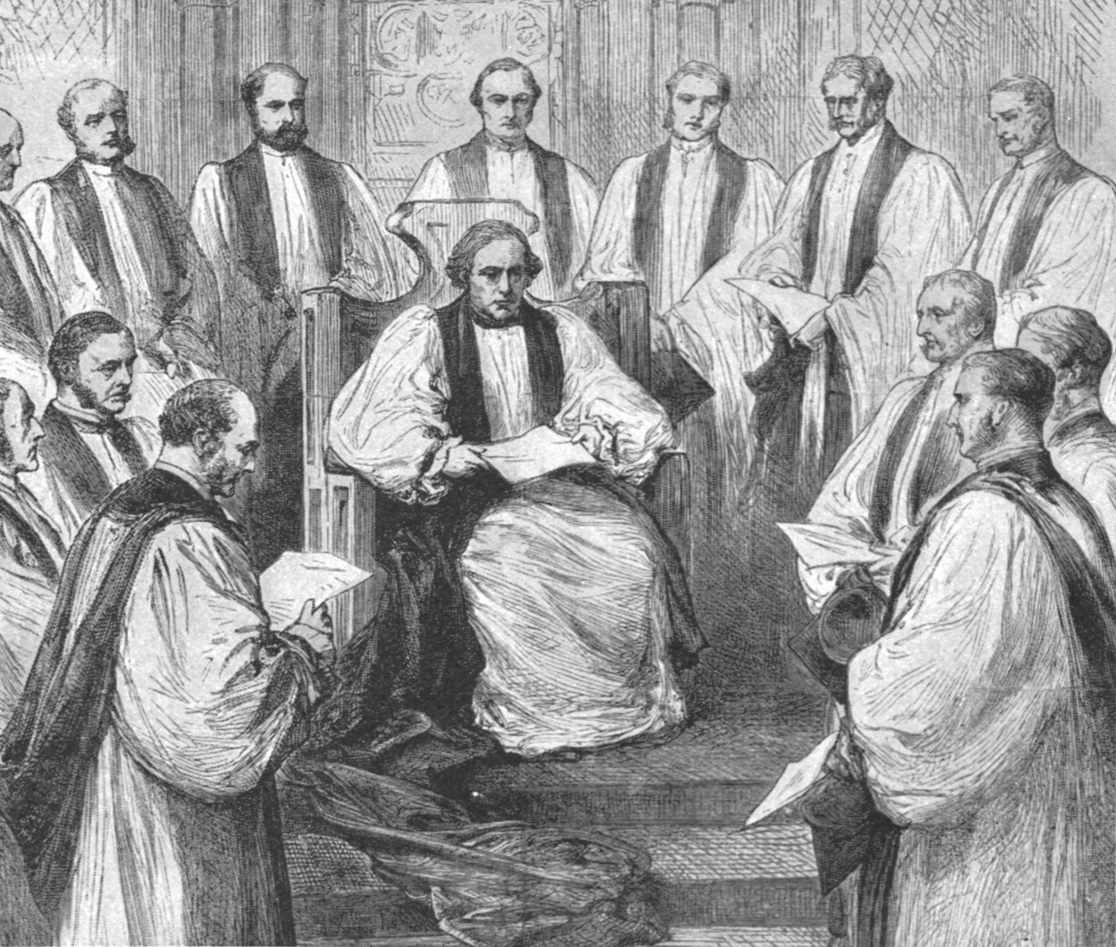 कैंटरबरी के आर्कबिशप के रूप में डॉ। बेन्सन की स्थापना, 22 मार्च, 1883, 1901। द्वारा अज्ञात