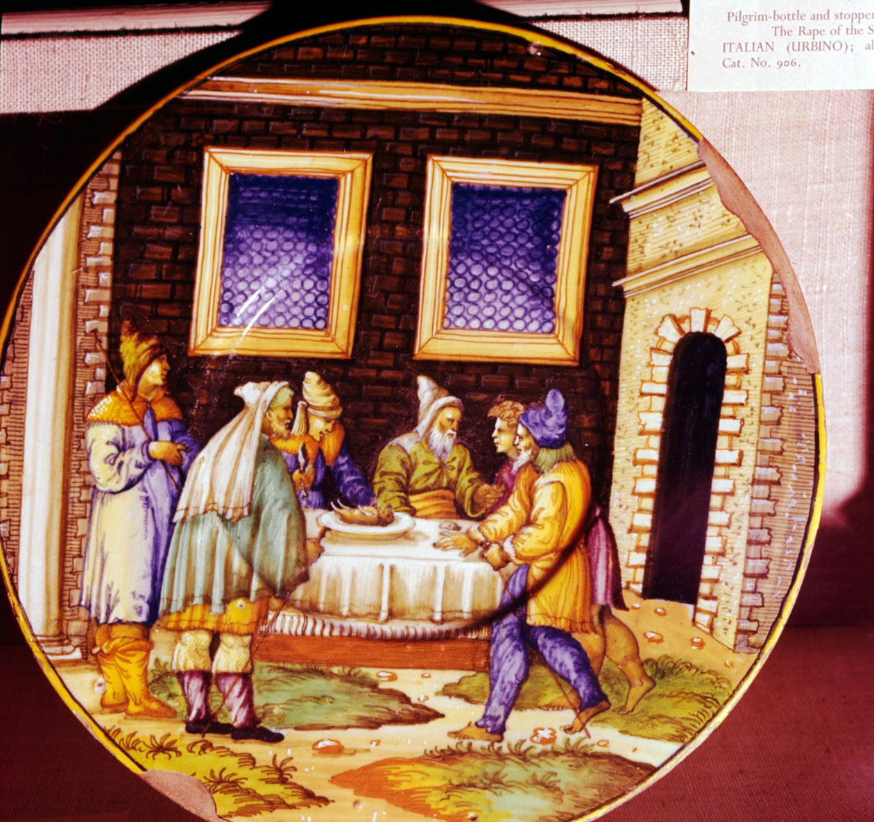 फसह की संस्था, उरबिनो से इतालवी मिट्टी के बर्तन की प्लेट, c1540-1545 द्वारा अज्ञात