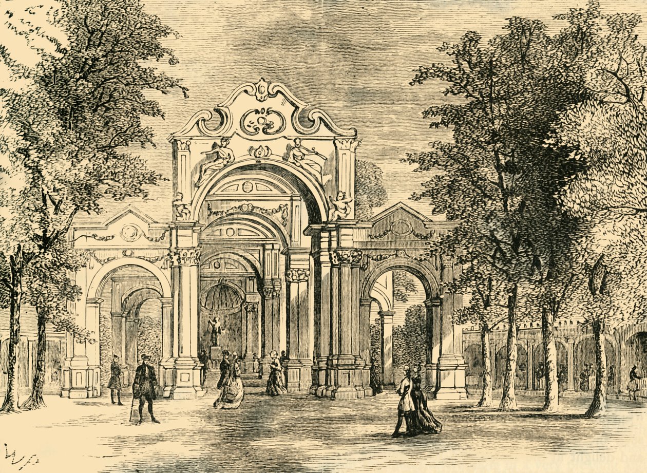 इतालवी वॉक, वॉक्सहॉल गार्डन, c1878। द्वारा अज्ञात