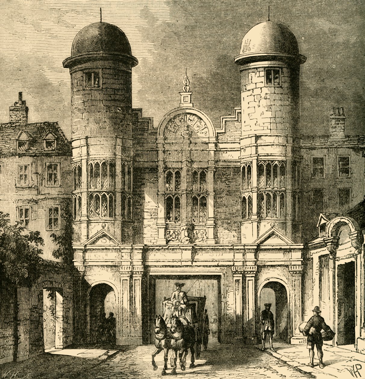 द किंग स्ट्रीट गेटवे, व्हाइटहॉल, 1881। द्वारा अज्ञात