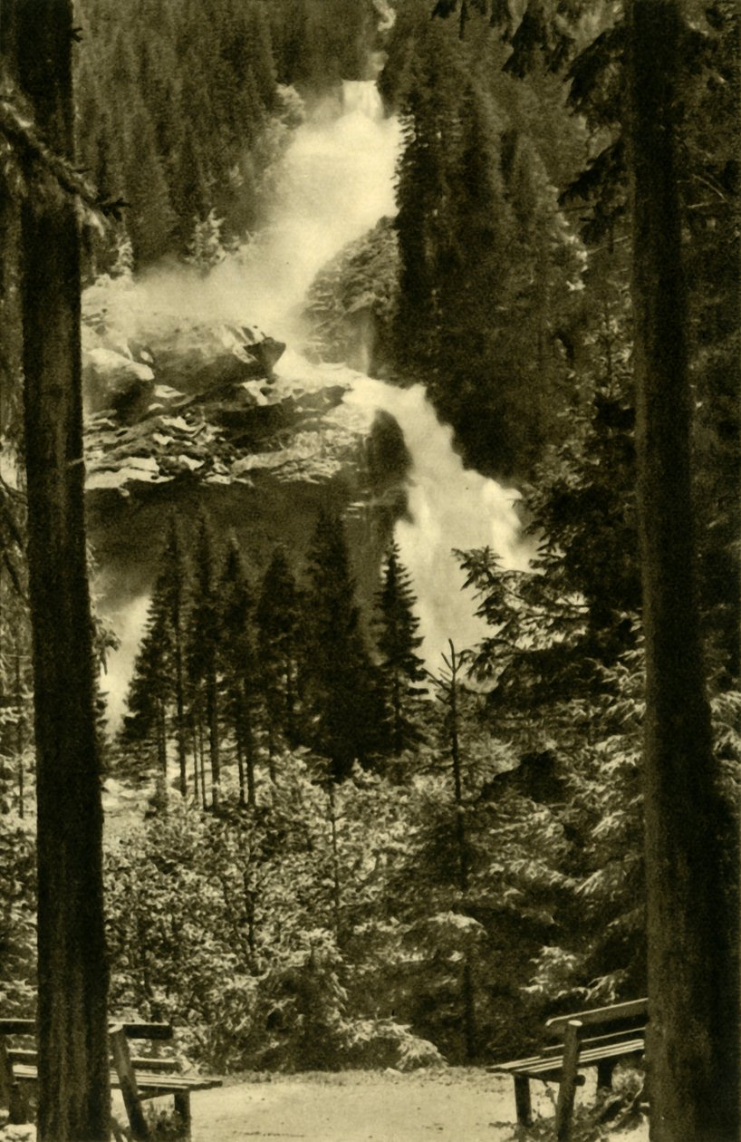 क्रिमिल झरने, उच्च ताउर्न नेशनल पार्क, ऑस्ट्रिया, c1935। द्वारा अज्ञात