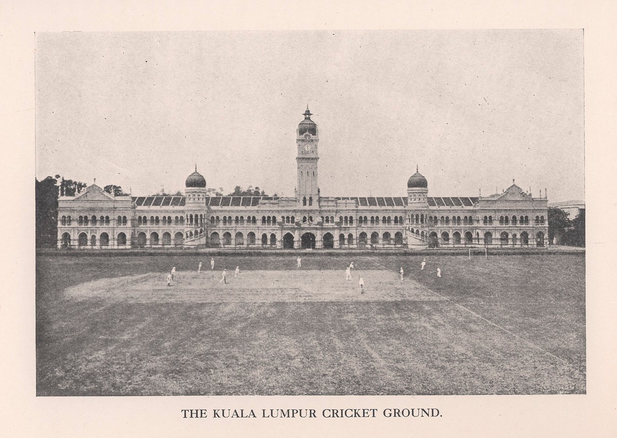 कुआलालंपुर क्रिकेट ग्राउंड, मलाया, 1912। द्वारा अज्ञात