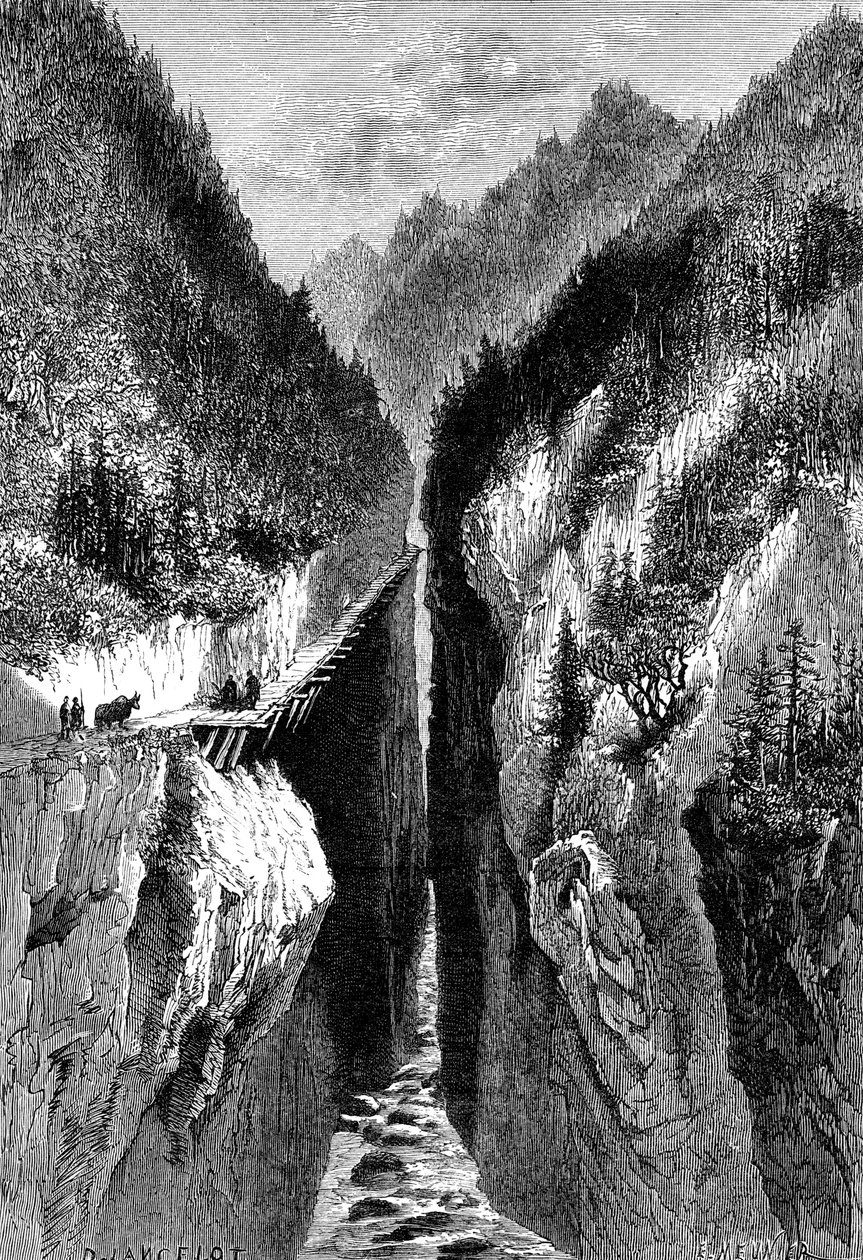 द लांत्ज़न-किआंग-हॉग्स कण्ठ, c1890 द्वारा अज्ञात