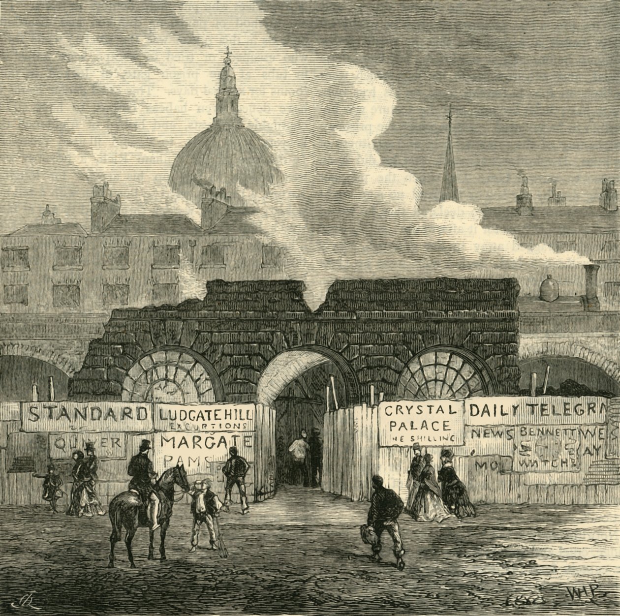 द फ्लीट रिमेंस ऑफ द फ्लीट प्रिज़न, c1872। द्वारा अज्ञात