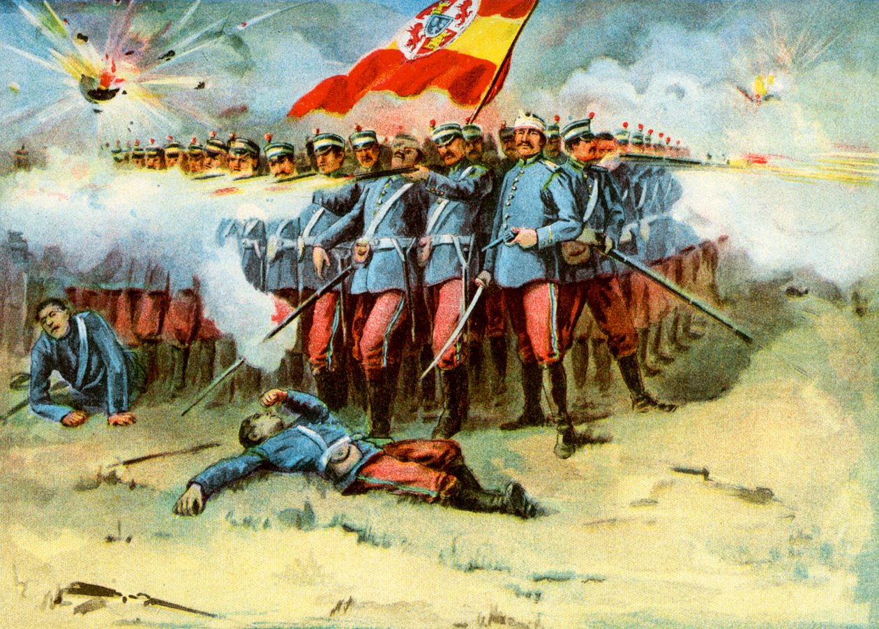 द लास्ट स्टैंड, स्पेनिश पैदल सेना, स्पेनिश-अमेरिकी युद्ध, 1898 का वर्ग द्वारा अज्ञात