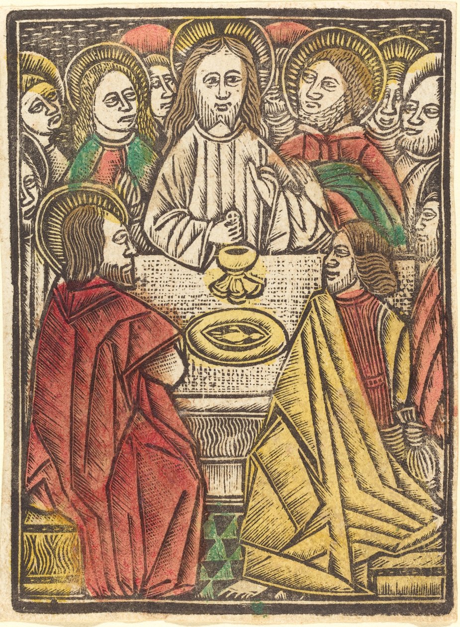 द लास्ट सपर, सी. 1480. द्वारा अज्ञात