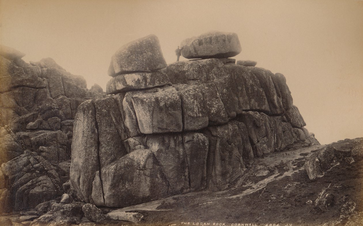 लोगान रॉक, कॉर्नवाल, 1929। द्वारा अज्ञात