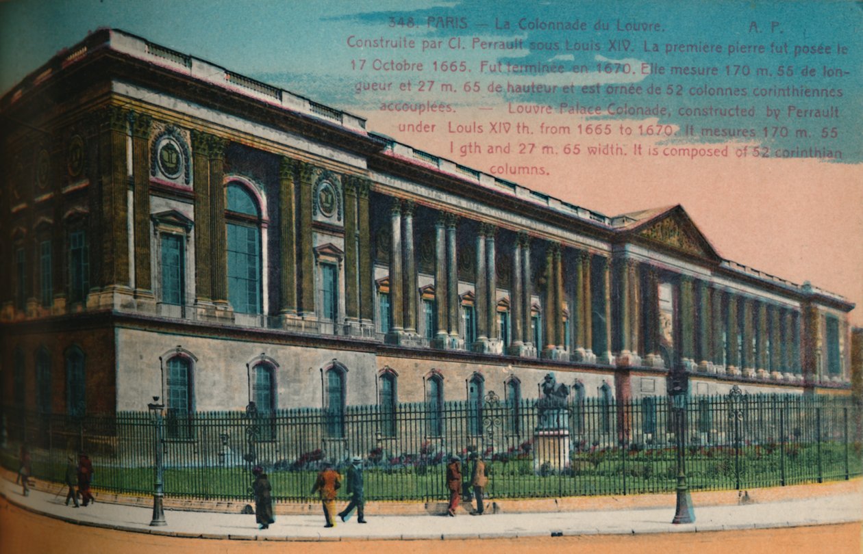 लौवर पैलेस कॉलोनी, पेरिस, c1920 द्वारा अज्ञात