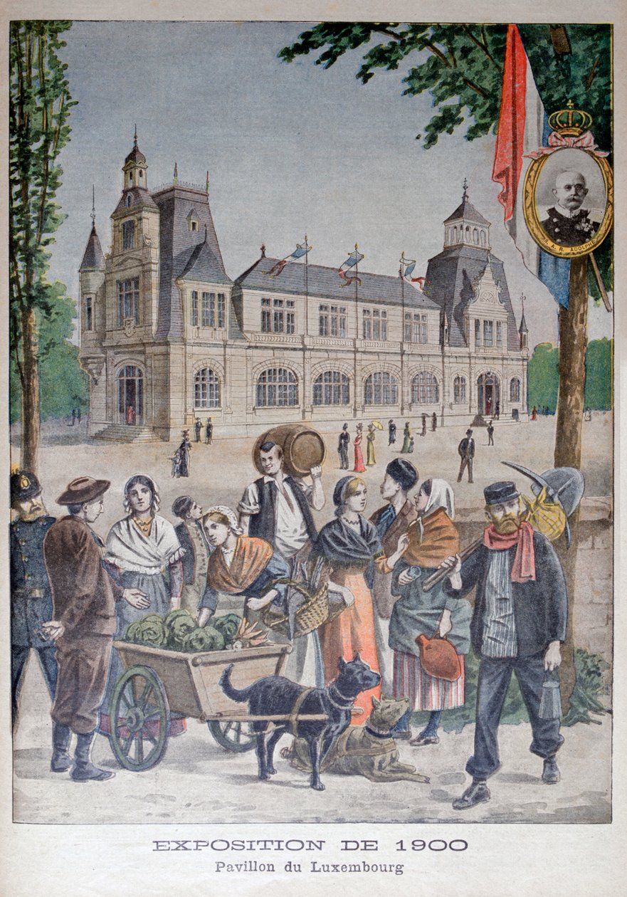 लक्समबर्ग पवेलियन में 1900, पेरिस, 1900 की सार्वभौमिक प्रदर्शनी में द्वारा अज्ञात