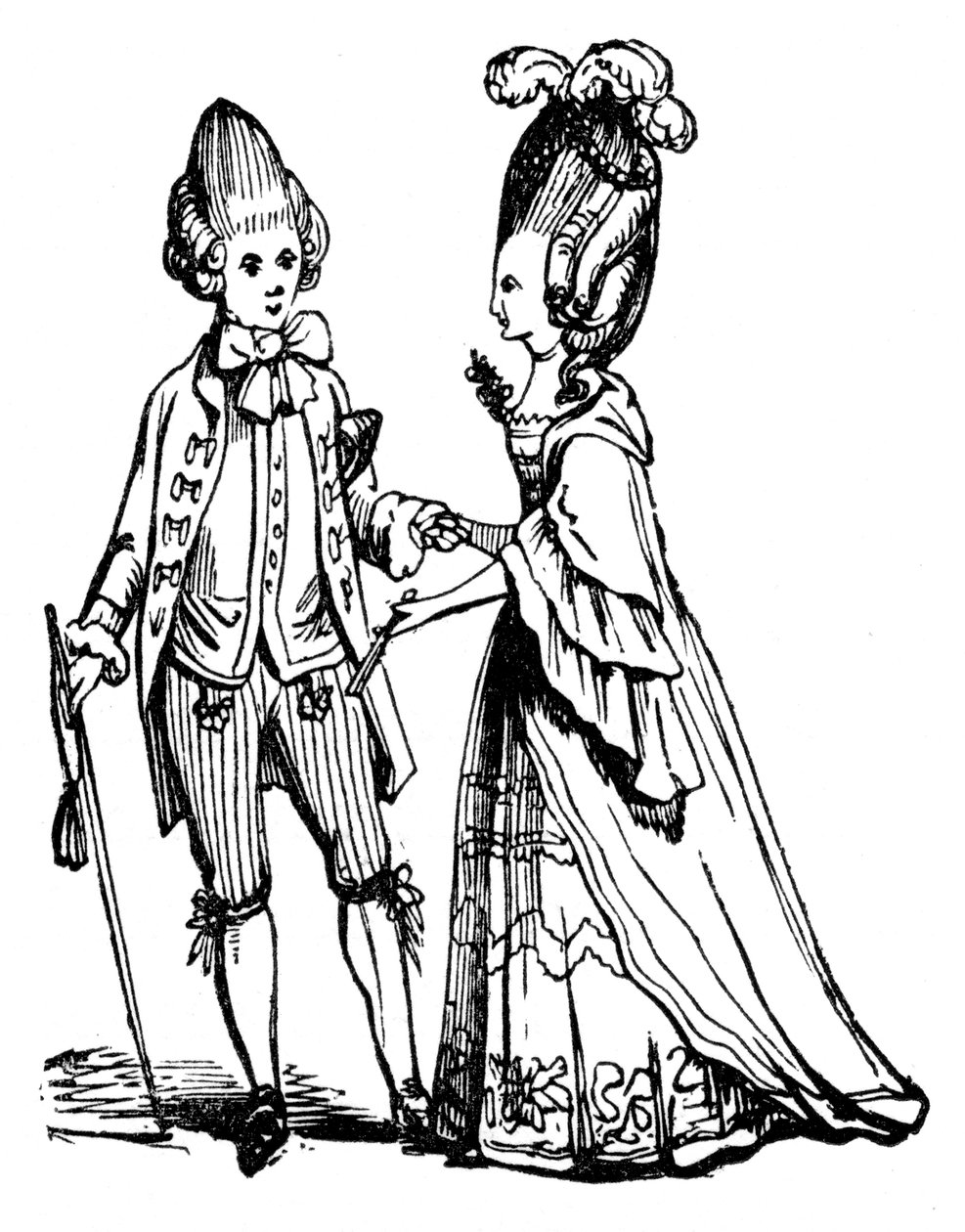 द मैकरोनीज़, 1772, 1910 द्वारा अज्ञात