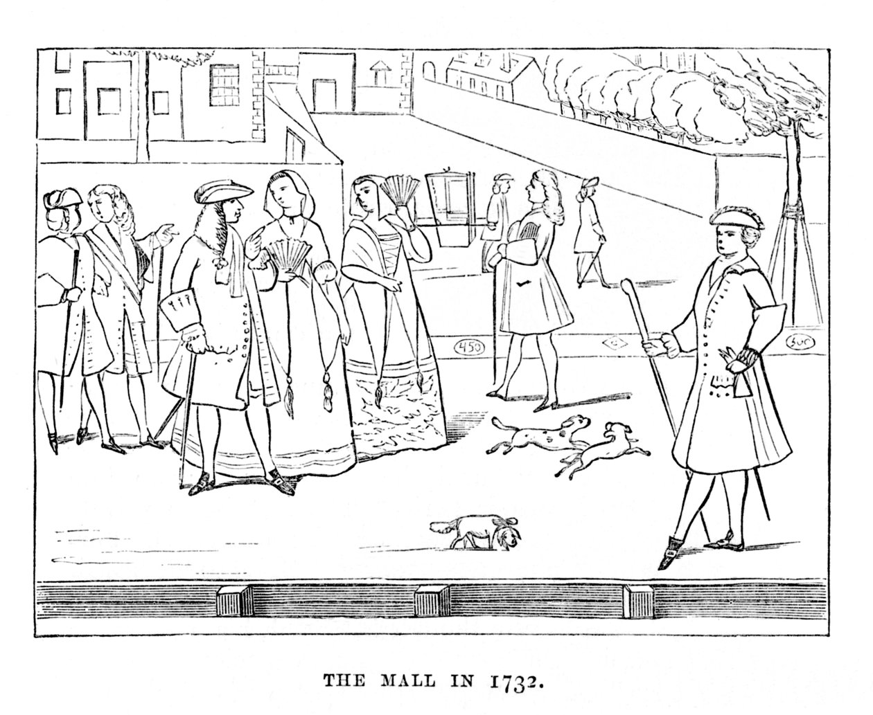 1732 में मॉल, c1870 द्वारा अज्ञात