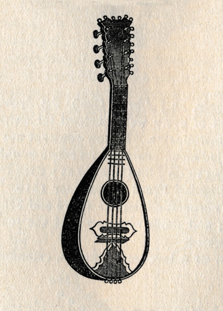 मंडोलिन, 1895। द्वारा अज्ञात