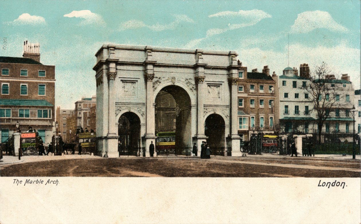 द मार्बल आर्क, c1910 द्वारा अज्ञात