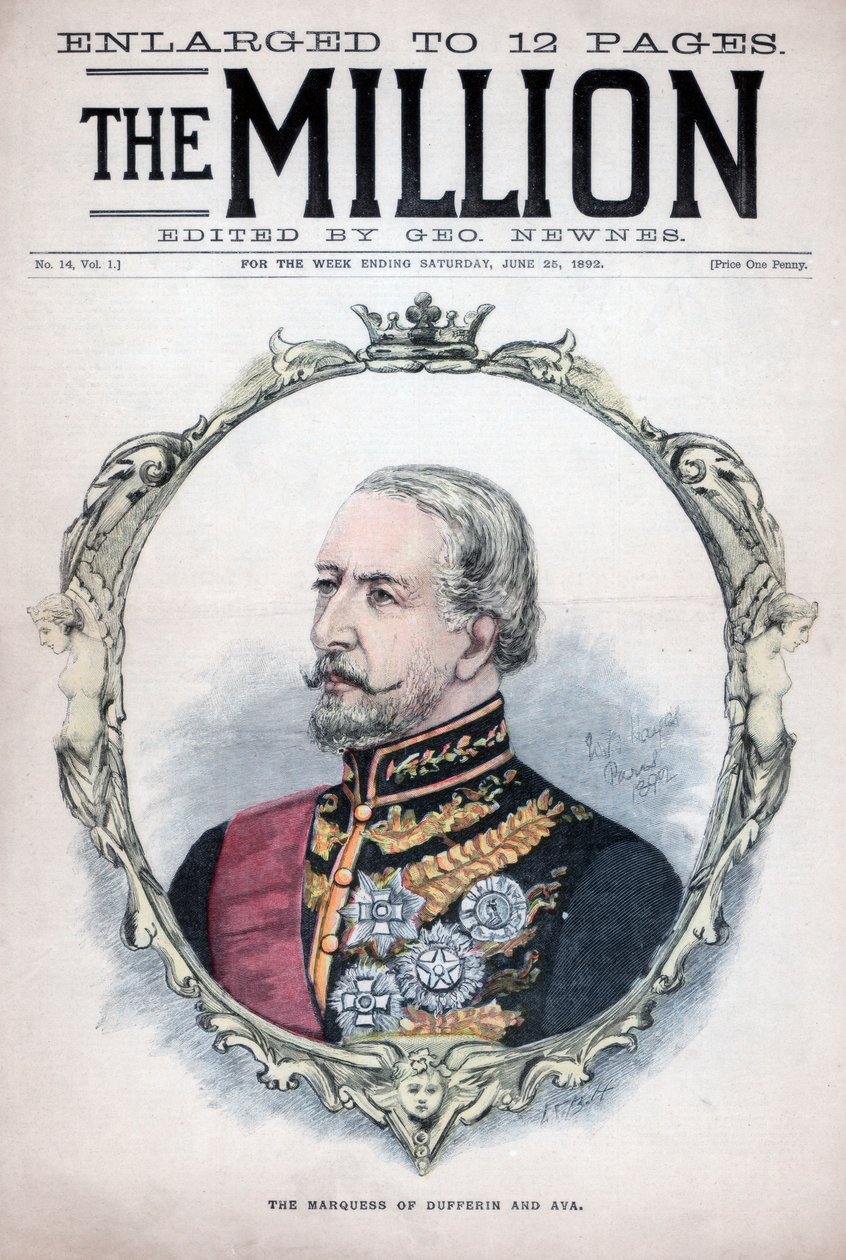 डफ़रिन और अवा का द मैक्वेस, 1892 द्वारा अज्ञात