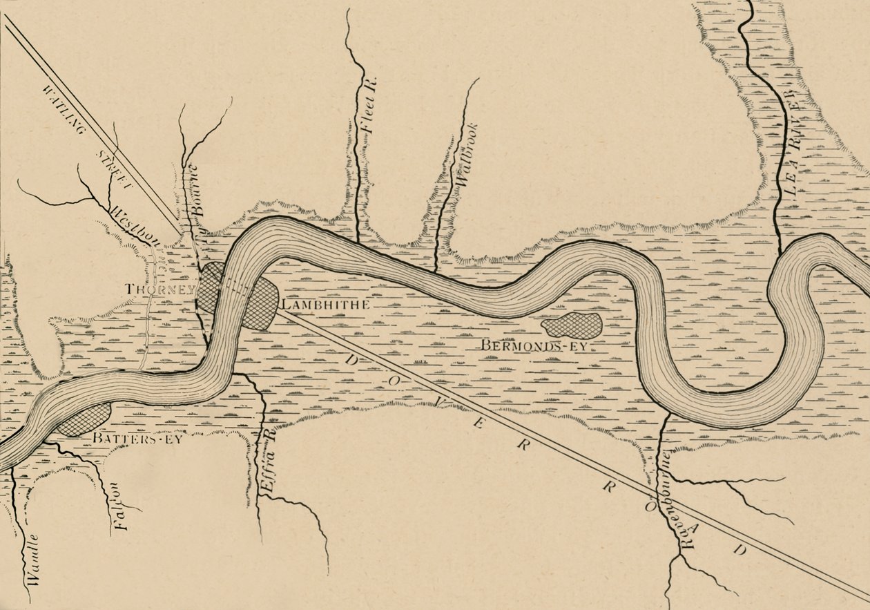 द मार्शेज ऑफ अर्ली लंदन, 1908 द्वारा अज्ञात