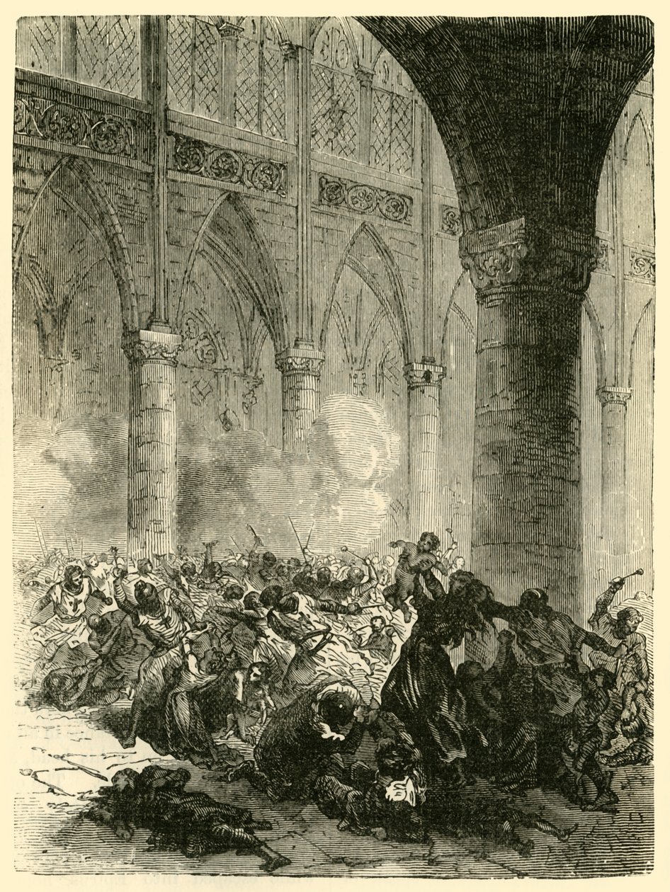 बेज़ियर पर नरसंहार, 1209, 1890। द्वारा अज्ञात