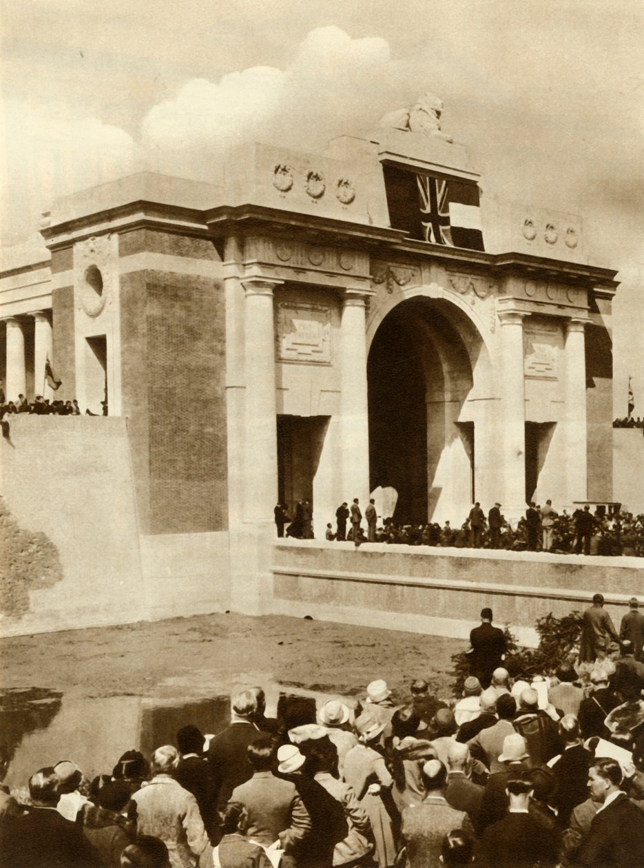 मेनिन गेट का अनावरण, Ypres, बेल्जियम, 24 जुलाई 1927, 1935 है। द्वारा अज्ञात