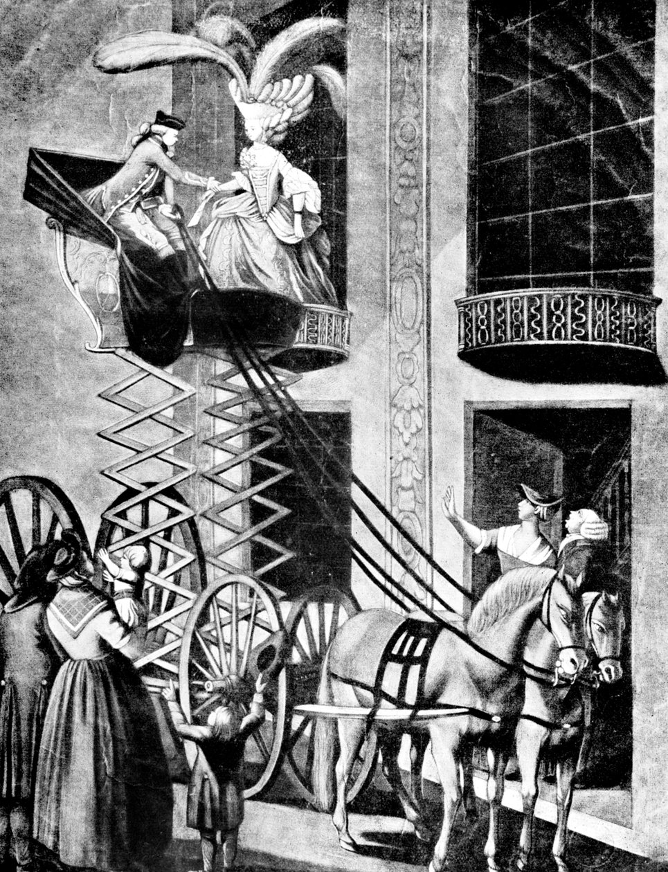 द न्यू-फ़ैशन फेटन, 1776 द्वारा अज्ञात