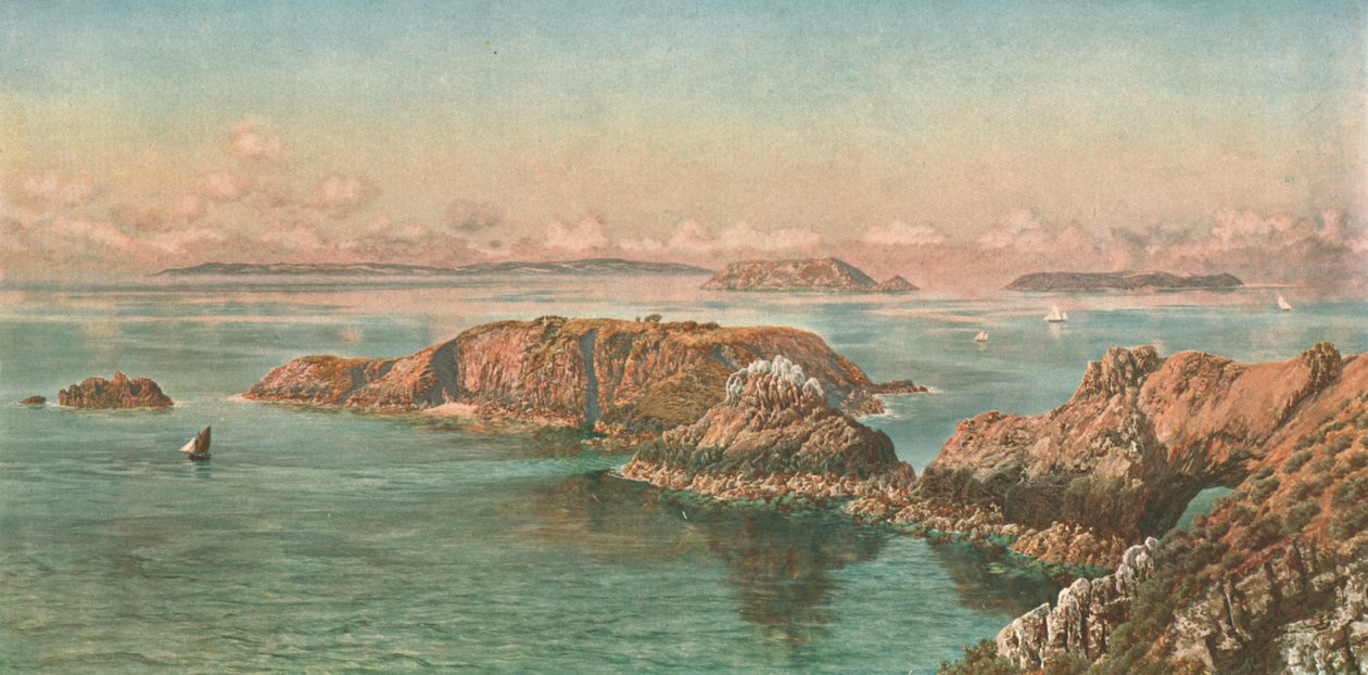 नॉर्मन द्वीपसमूह चैनल द्वीप समूह, 1885, c1902। द्वारा अज्ञात