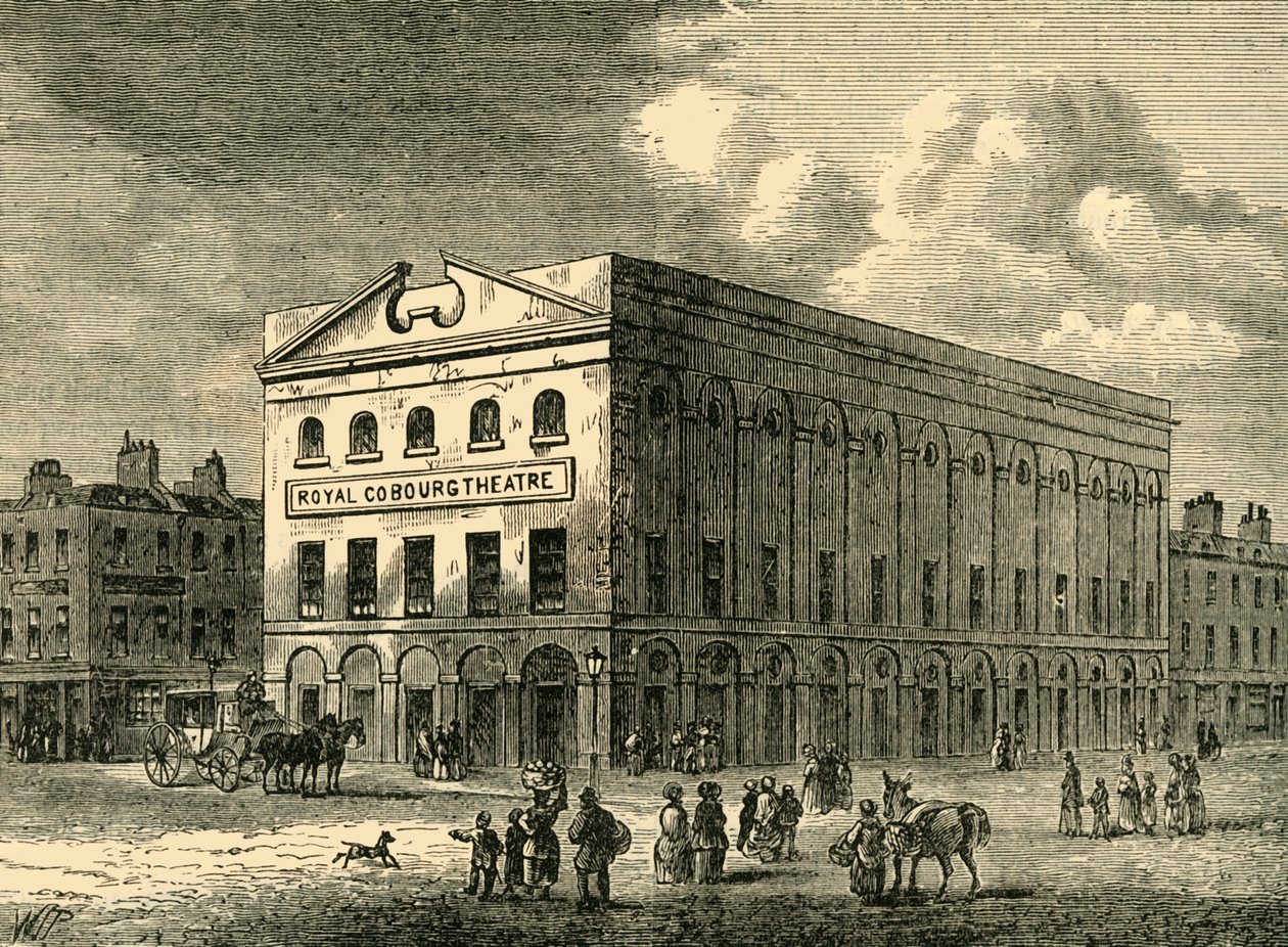 1820 में ओल्ड कोबर्ग थियेटर, c1878। द्वारा अज्ञात