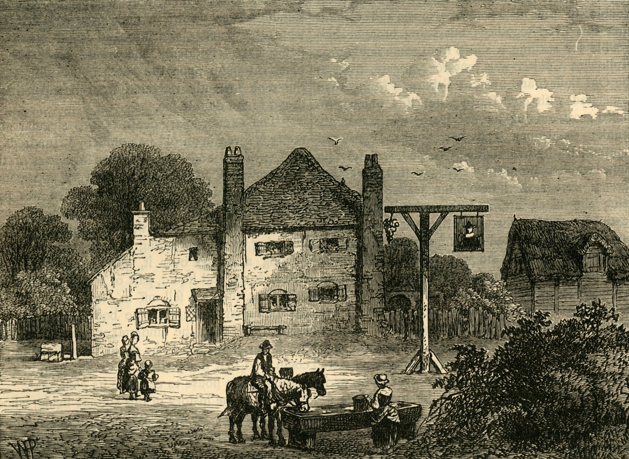 द ओल्ड मदर रेड कैप, 1746 में, c1876। द्वारा अज्ञात