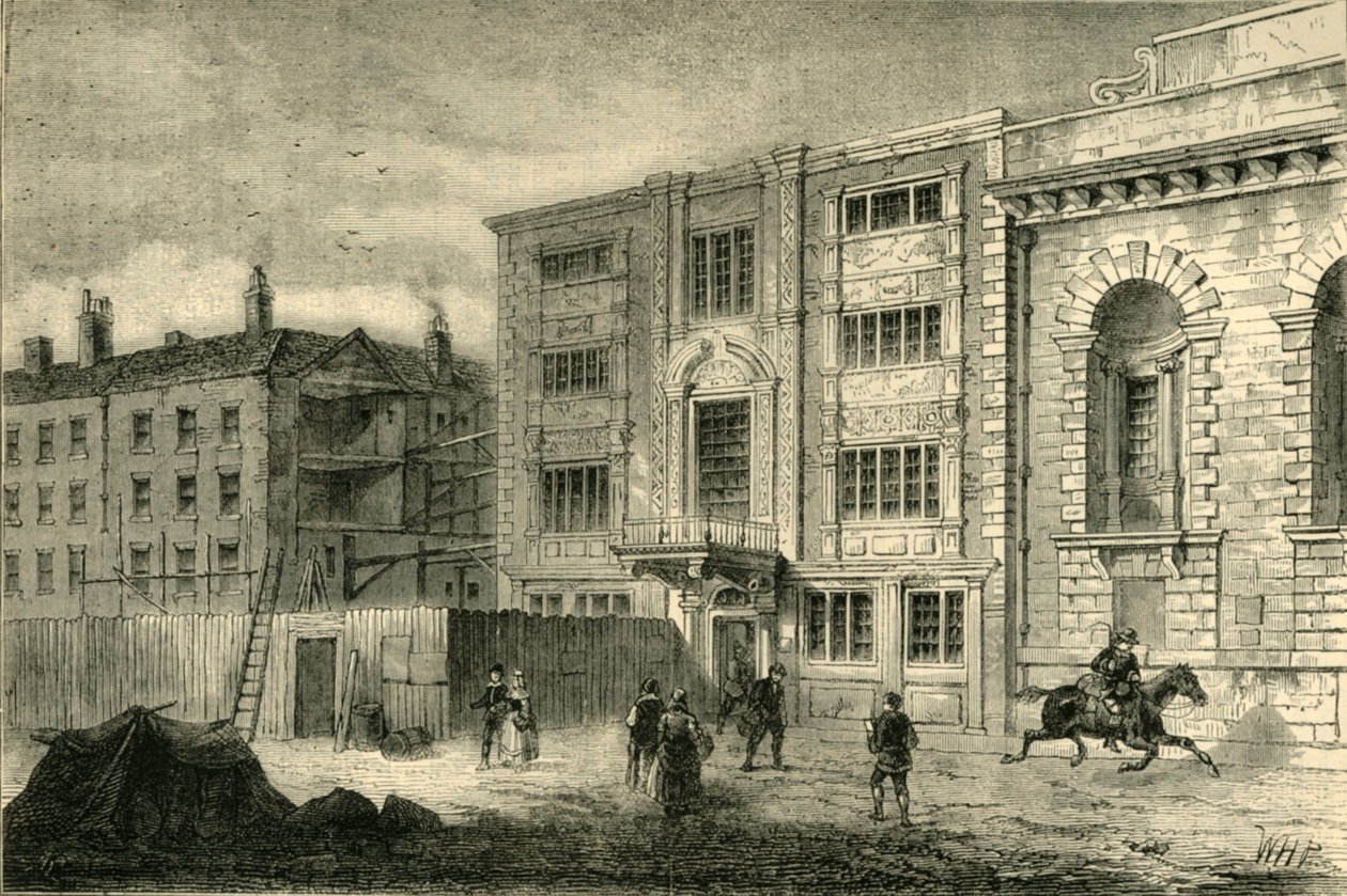 ओल्ड पोस्ट ऑफिस, लोम्बार्ड स्ट्रीट में, लगभग 1800, c1872। द्वारा अज्ञात