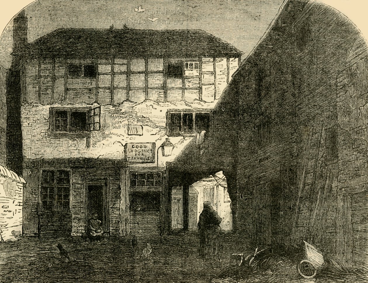 ओल्ड रेड लायन, फ्रंट से, c1872। द्वारा अज्ञात