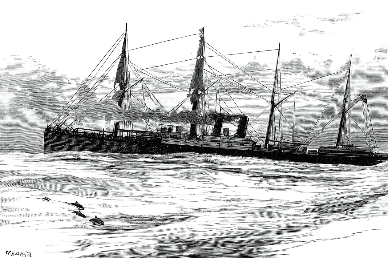 ओरिएंट स्टीम नेविगेशन कंपनी स्टीमरशिप ओरिएंट, c1880 द्वारा अज्ञात