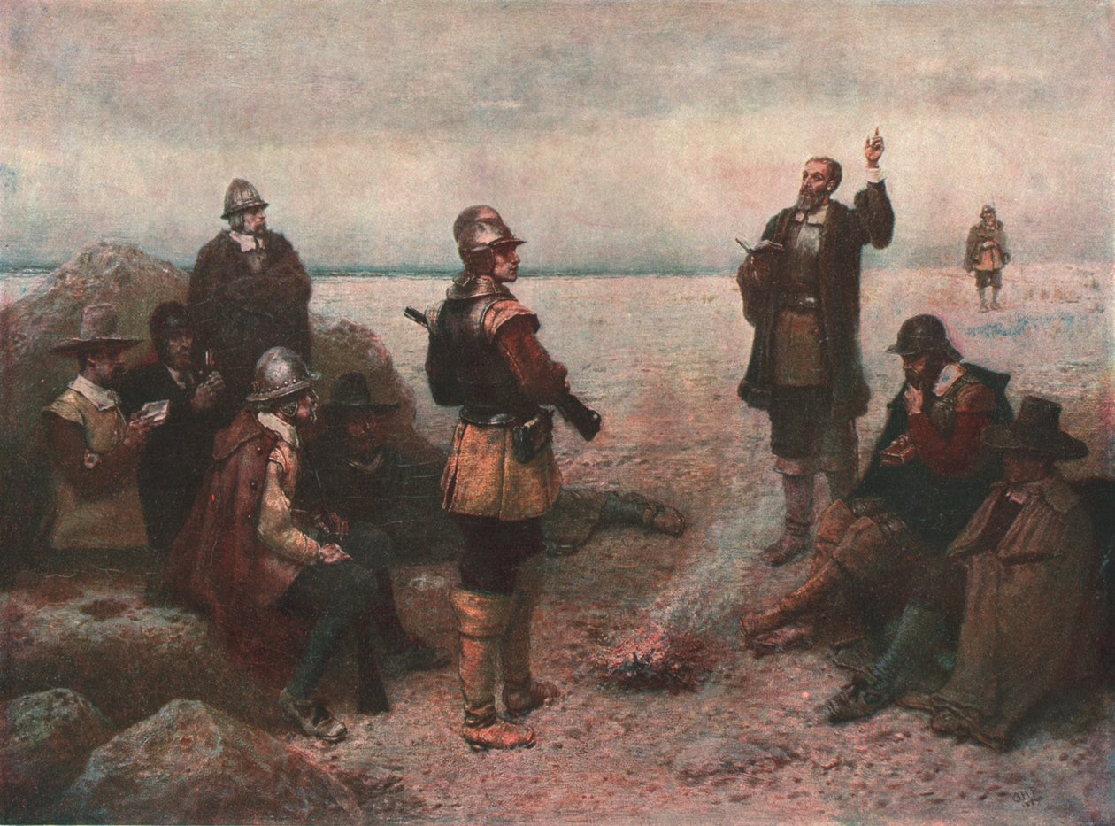 द पिलग्रिम फादर्स, c1869, c1902। द्वारा अज्ञात