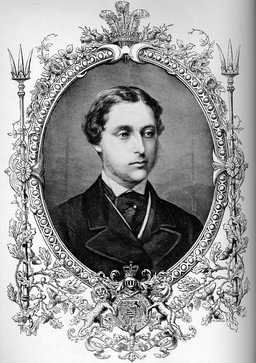 उनकी शादी के समय प्रिंस ऑफ वेल्स, c1863 1910 द्वारा अज्ञात