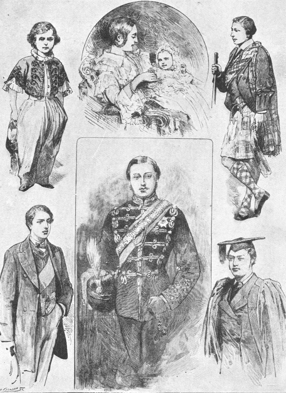 वेल्स के राजकुमार अपने शुरुआती दिनों में, 1901। द्वारा अज्ञात