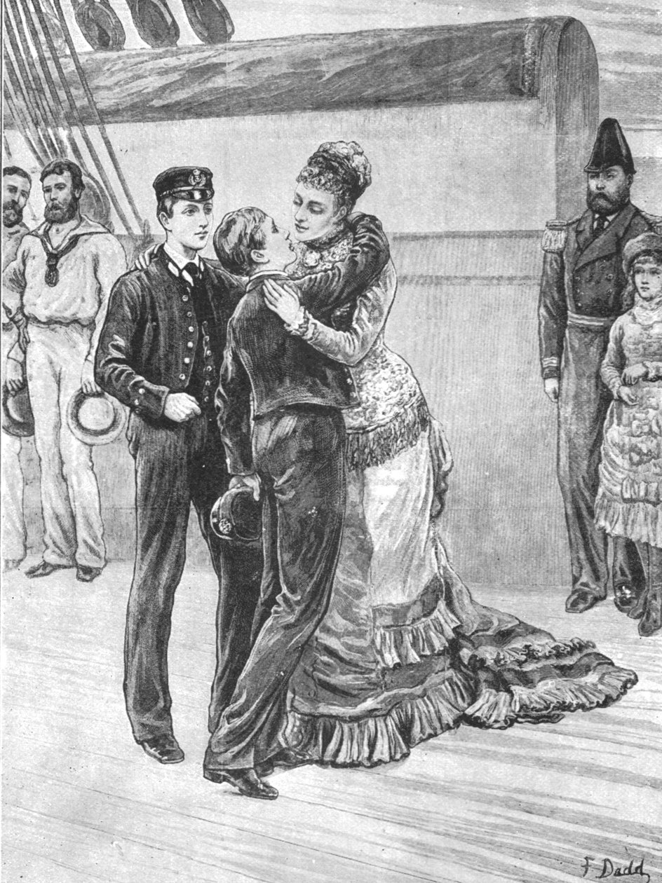 वेल्स की राजकुमारी ने उनकी वापसी पर उनके नाविक संस का स्वागत किया ..., 3 मई, 1880, 1901। द्वारा अज्ञात