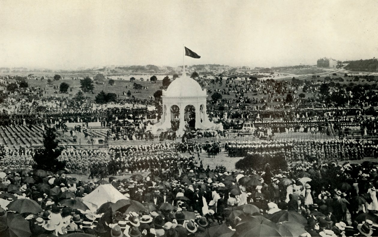 1 जनवरी, 1901 को c1930 सिडनी में ऑस्ट्रेलिया के राष्ट्रमंडल की उद्घोषणा। द्वारा अज्ञात