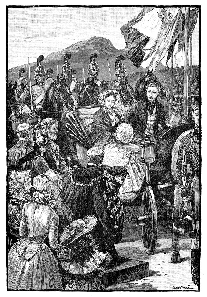 एडिनबर्ग में क्वींस प्रविष्टि, c1840s, 1900 द्वारा अज्ञात