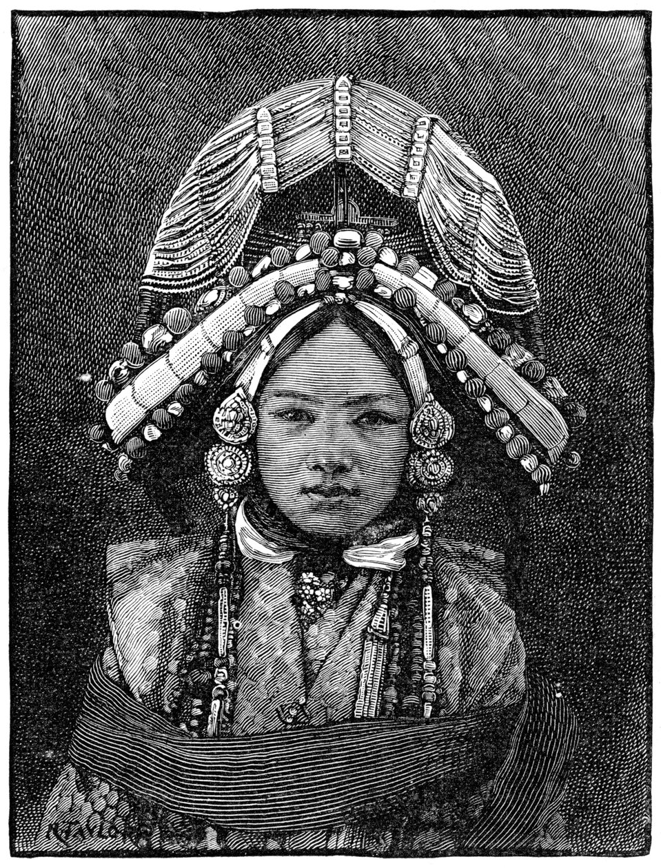 सिक्किम की रानी, 1889 द्वारा अज्ञात