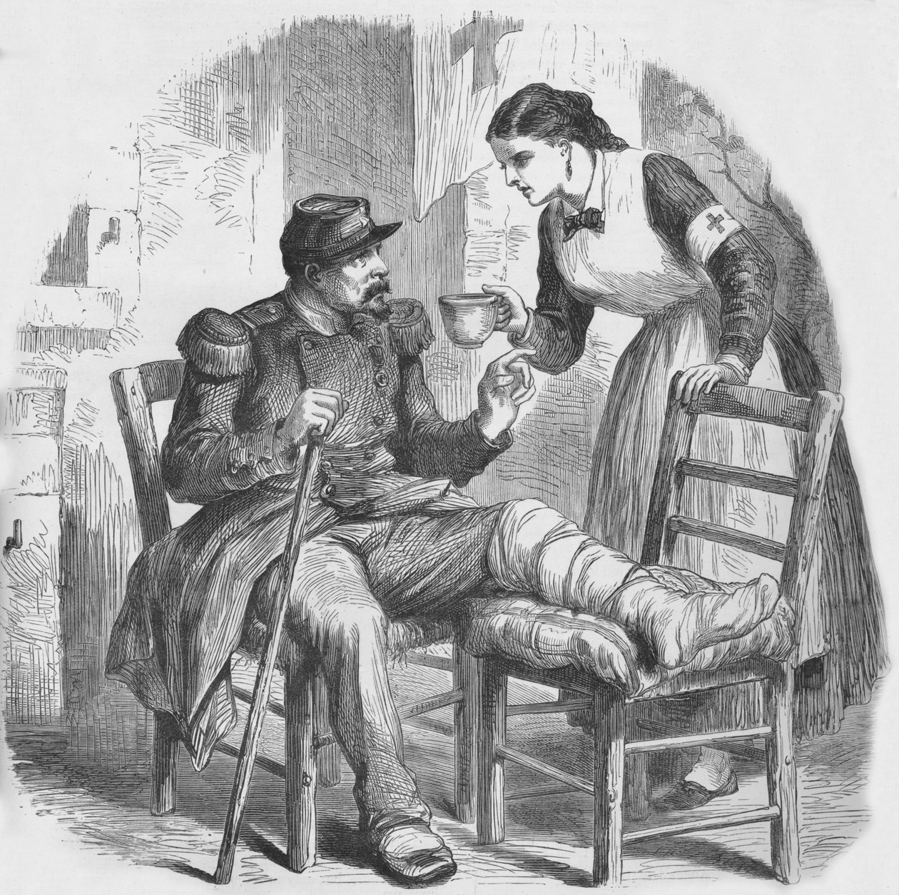 रेड क्रॉस नर्स, 1884 द्वारा अज्ञात