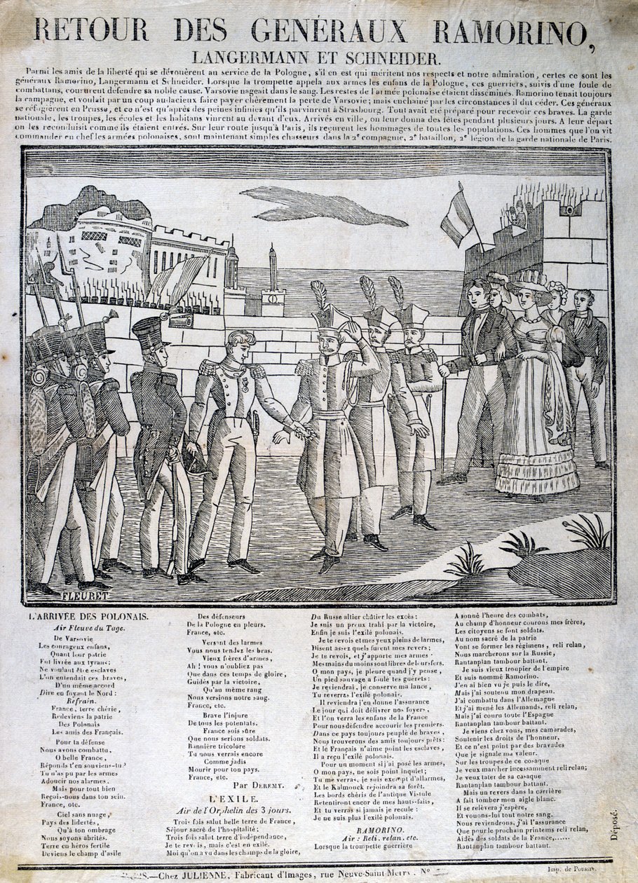 द रिटर्न ऑफ जनरल रामोरिनो, 1831 द्वारा अज्ञात