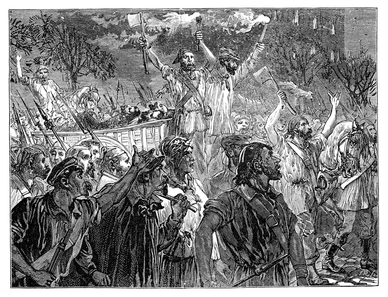 पेरिस में क्रांति, 19 वीं सदी, 1900 द्वारा अज्ञात