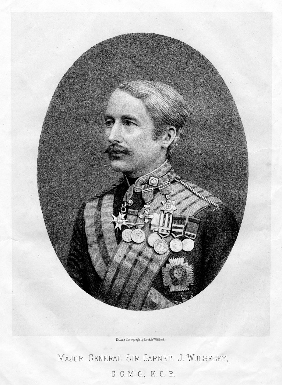 द राइट माननीय गार्नेट जोसेफ वोल्स्ले, ब्रिटिश फील्ड मार्शल, 1880 द्वारा अज्ञात