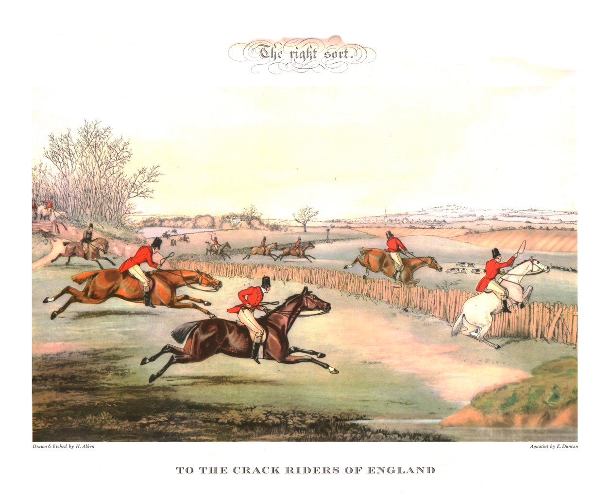 सही क्रमबद्ध। इंग्लैंड के क्रैक राइडर्स के लिए, 19 वीं सदी के मध्य में, c1955। द्वारा अज्ञात
