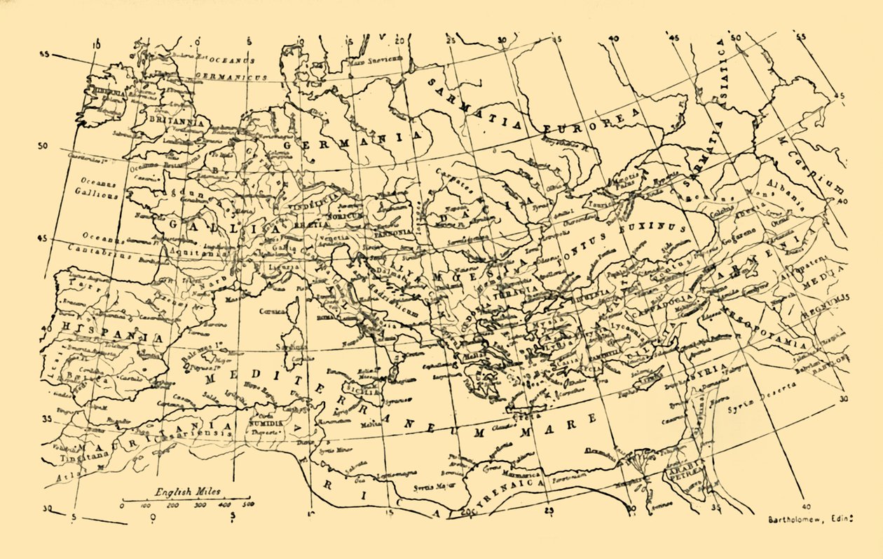 ऑगस्टस के तहत रोमन साम्राज्य, c1930। द्वारा अज्ञात